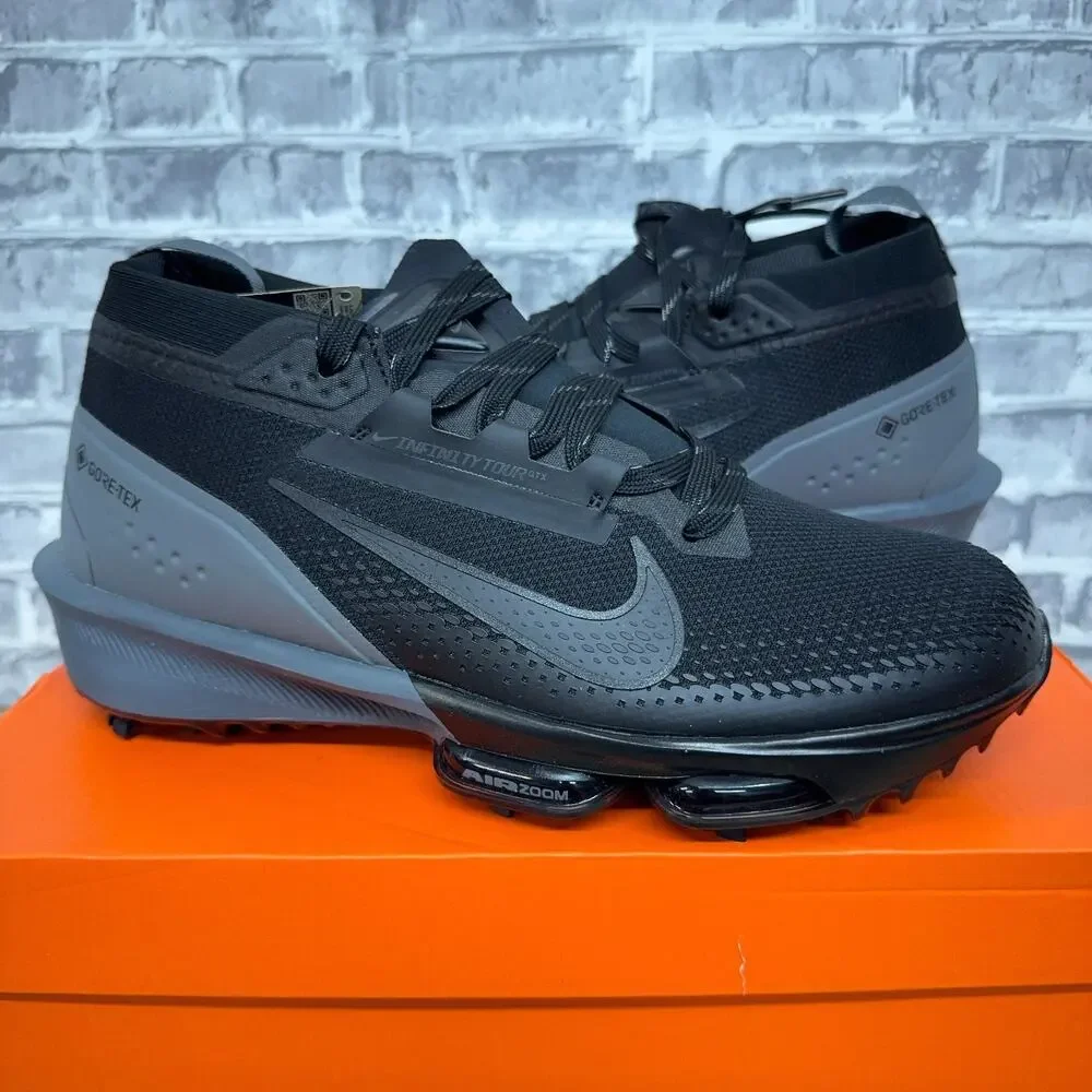 Nike Infinity Tour Next% 2 Goretex Black Golf Cleats FV4897-002 Mens Size 9 New
